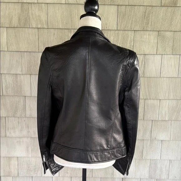Banana Republic Black Leather Jacket - Picture 7 of 8